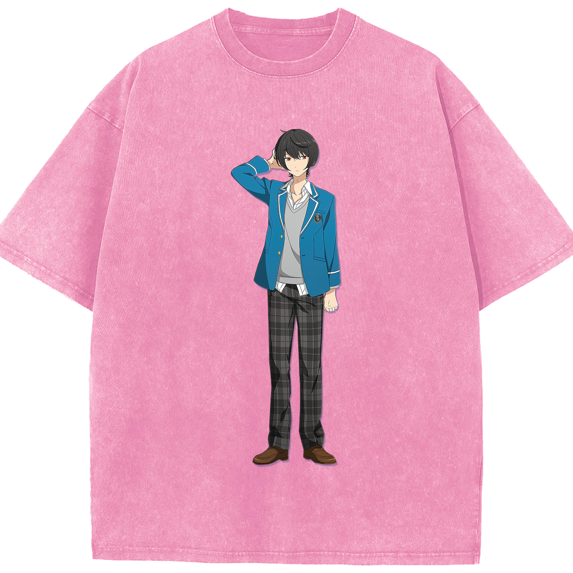 （画像用） あんさんぶるスターズ! Ensemble Stars 綿100% ヴィンテージ風 半袖Tシャツ（フロントプリント）